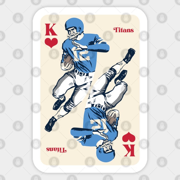 Tennessee Titans King of Hearts Sticker by Rad Love